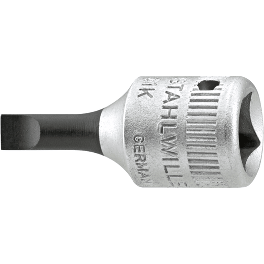 Stahlwille 01280012 - Llave de vaso para destornillador 1/4" 1,2x8 mm L.28 mm - Ferrotecnia