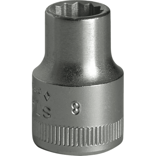 Stahlwille 02010008 - Llave de vaso 3/8" 8 mm L.25 mm - Ferrotecnia