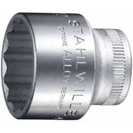 Stahlwille 02010009 - Llave de vaso 3/8" 9 mm L.25 mm