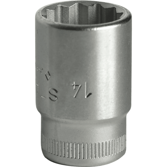 Stahlwille 02010014 - Llave de vaso 3/8" 14 mm L.30 mm - Ferrotecnia
