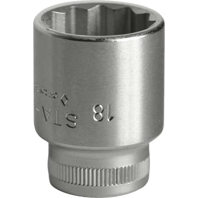 Stahlwille 02010018 - Llave de vaso 3/8" 18 mm L.32 mm - Ferrotecnia