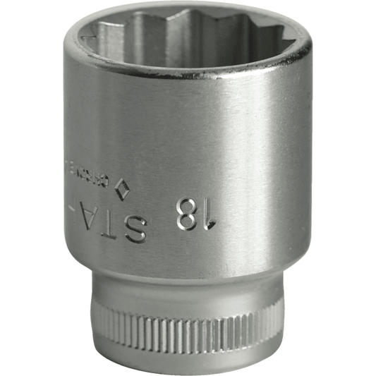 Stahlwille 02010018 - Llave de vaso 3/8" 18 mm L.32 mm - Ferrotecnia