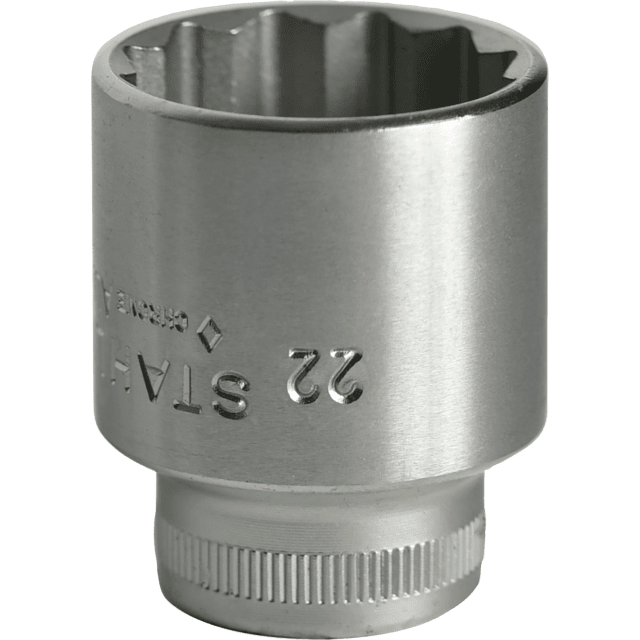 Stahlwille 02010022 - Llave de vaso 3/8" 22 mm L.35 mm - Ferrotecnia