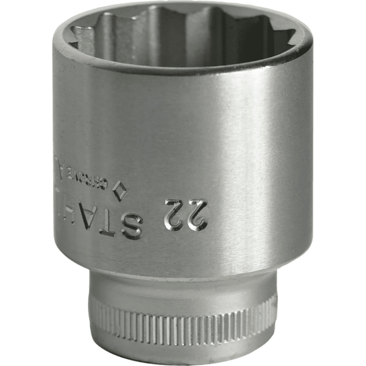 Stahlwille 02010022 - Llave de vaso 3/8" 22 mm L.35 mm - Ferrotecnia