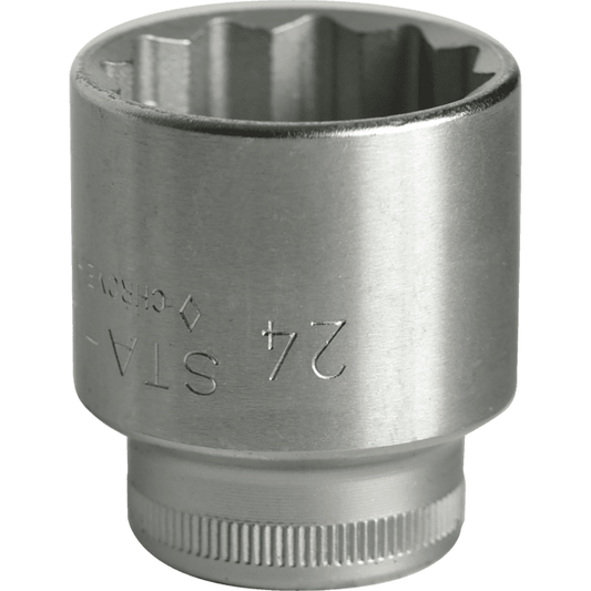 Stahlwille 02010024 - Llave de vaso 3/8" 24 mm L.35 mm - Ferrotecnia