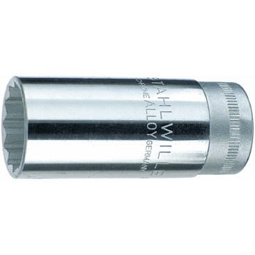 Stahlwille 02020019 - Llave de vaso 3/8" 19 mm L.65 mm - Ferrotecnia