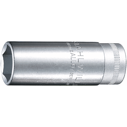 Stahlwille 02130018 - Llave de bujía 3/8" 18 mm - 11/16" L65 mm - Ferrotecnia