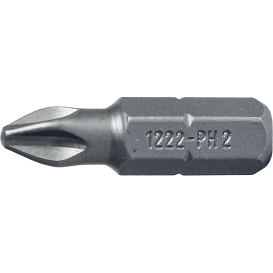 Stahlwille 08010002 - Punta de 1/4" con cabeza PHILLIPS® PH2 L.25 mm - Ferrotecnia