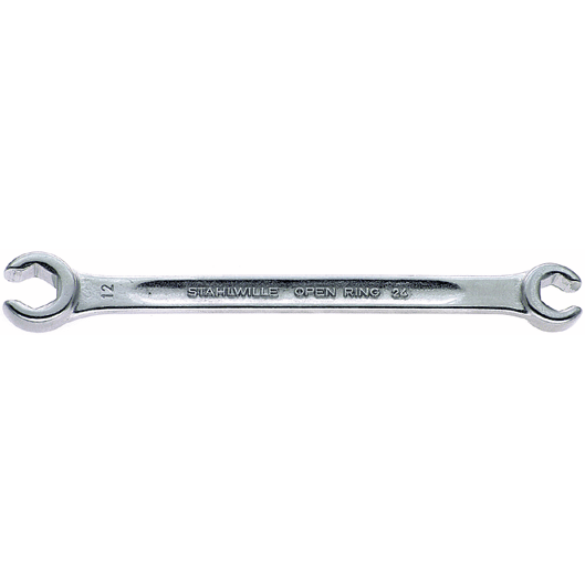 Stahlwille 41081012 - Llave de doble boca con anillo abierto, en ángulo SW 10 x 12 L.160mm - Ferrotecnia