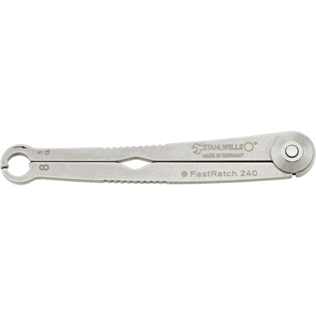 Stahlwille 41100808 - Llave de carraca SW 8 x SW 5/16 mm/" L.121.4mm - Ferrotecnia