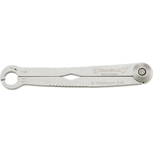 Stahlwille 41101111 - Llave de carraca SW 11 x SW 7/16 mm/" L.140.4mm - Ferrotecnia