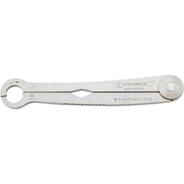 Stahlwille 41101818 - Llave de carraca SW 18 x SW 11/16 mm/" L.212.8mm - Ferrotecnia