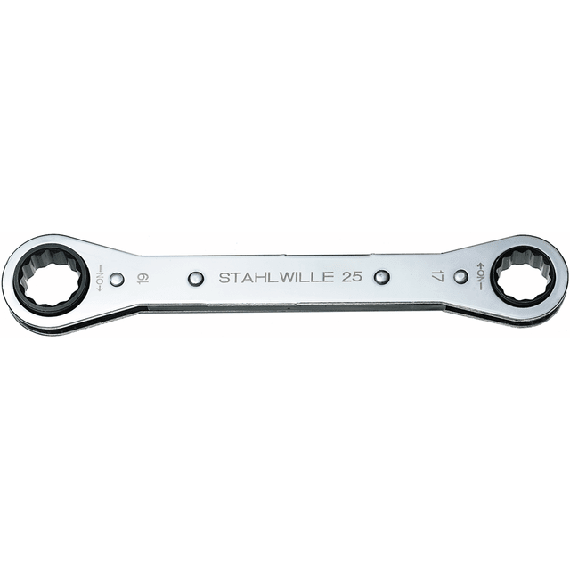 Stahlwille 41131213 - Llave de carraca de doble anillo SW 12 x 13 L.170mm - Ferrotecnia