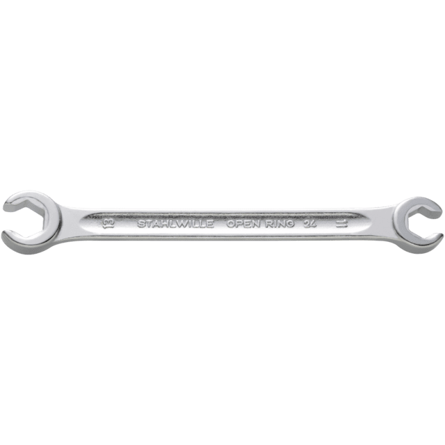 Stahlwille 41483234 - Llave de doble boca con anillo abierto, en ángulo SW 1/2 x 9/16 L.180mm - Ferrotecnia