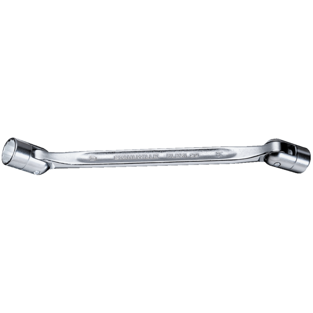 Stahlwille 43011819 - Double articulated wrench SW 18 x 19 L.246.5mm