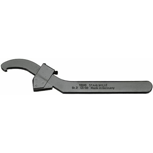 Stahlwille 44010002 - Adjustable Hook Wrench 45-90 mm