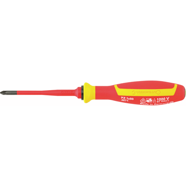 Stahlwille 46713001 - Destornillador VDE PZ1 L.80 mm - Ferrotecnia
