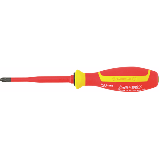 Stahlwille 46713002 - Destornillador VDE PZ2 L.100 mm - Ferrotecnia