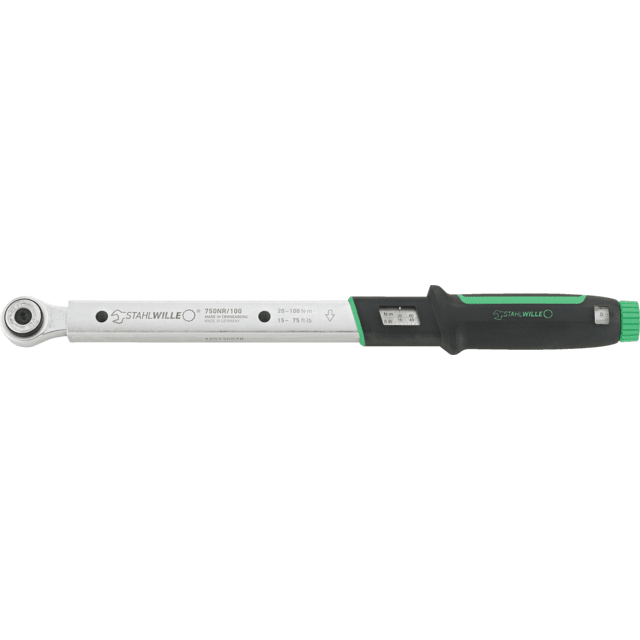 Stahlwille 50021003 - Llave dinamométrica 750NR 20 - 100N·m 3/8" L. 443mm - Ferrotecnia
