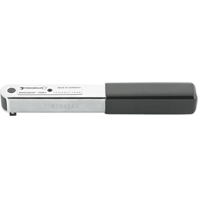 Stahlwille 50100001 - Llave dinamométrica MANOSKOP® 755R/1 1,5 - 12,5N·m 1/4" L. 173.5mm - Ferrotecnia