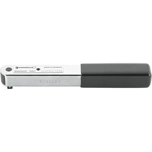Stahlwille 50100001 - Llave dinamométrica MANOSKOP® 755R/1 1,5 - 12,5N·m 1/4" L. 173.5mm - Ferrotecnia