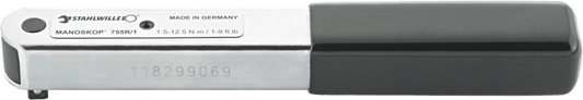 Stahlwille 50100001 - Llave dinamométrica MANOSKOP® 755R/1 1,5 - 12,5N·m 1/4" L. 173.5mm - Ferrotecnia