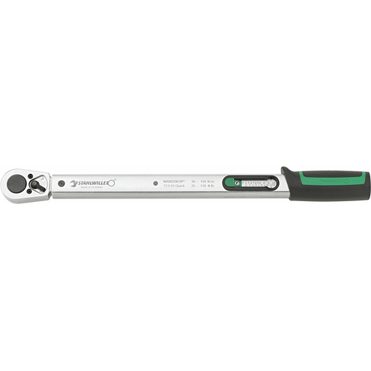 Stahlwille 50204015 - 721 Quick torque wrench 30-150N·m 1/2" L. 452mm