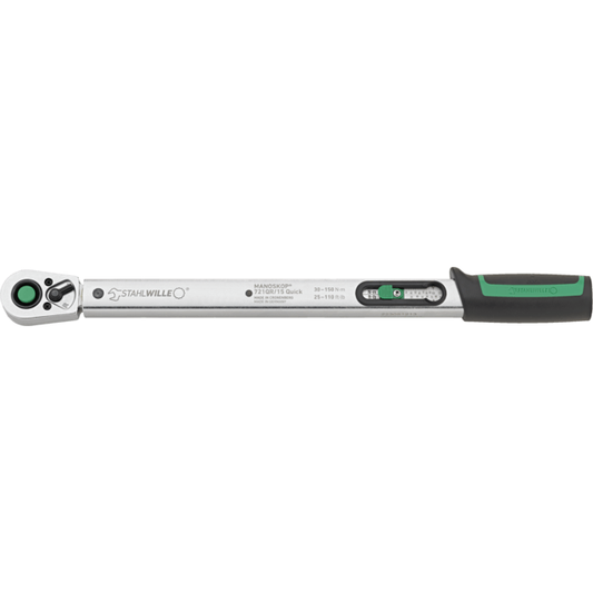 Stahlwille 50204115 - 721QR Quick Torque Wrench 30-150N·m 1/2" L. 452.5mm