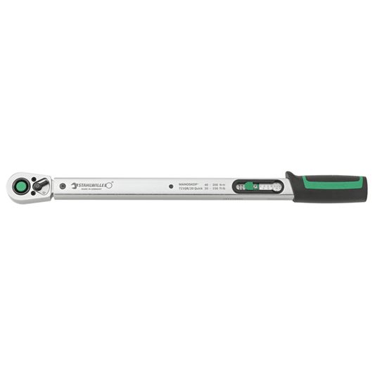 Stahlwille 50204120 - Llave dinamométrica 721QR Quick 40 - 200N·m 1/2" L. 482mm - Ferrotecnia