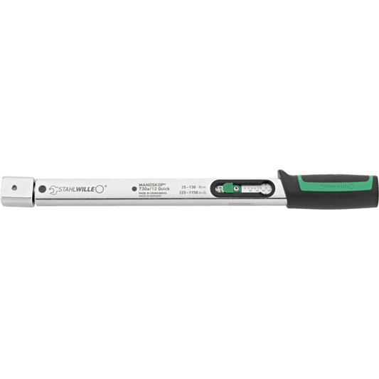 Stahlwille 50584012 - MANOSKOP 730a Quick torque wrench 25-130N·m 14 x 18 mm L. 410mm