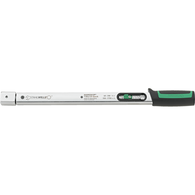 Stahlwille 50584020 - MANOSKOP 730a Quick torque wrench 40-200N·m 14 x 18 mm L. 455mm