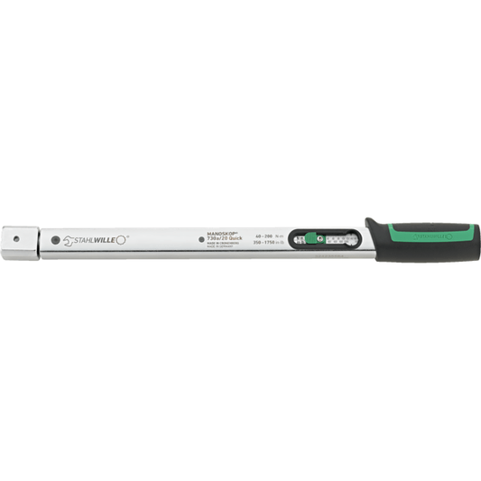 Stahlwille 50584020 - MANOSKOP 730a Quick torque wrench 40-200N·m 14 x 18 mm L. 455mm