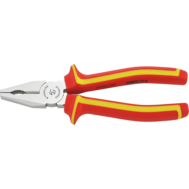 Stahlwille 67004180 - VDE Alicates combinados cromados L.180 mm - Ferrotecnia