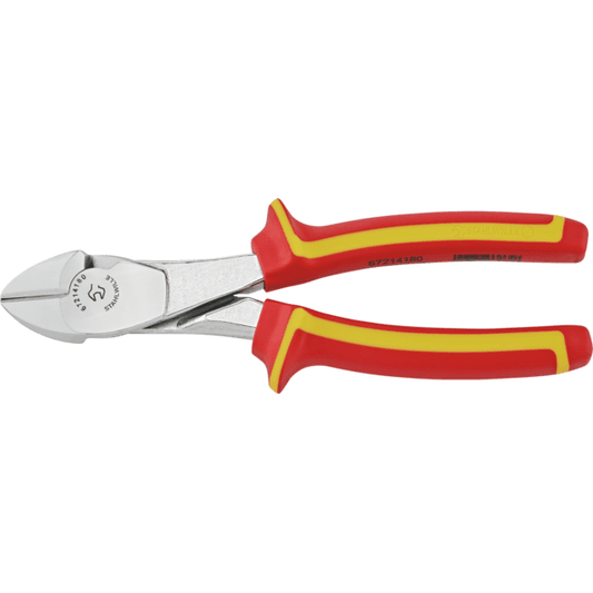 Stahlwille 67214180 - Alicate de corte lateral VDE para trabajos pesados, cromado L180 mm - Ferrotecnia