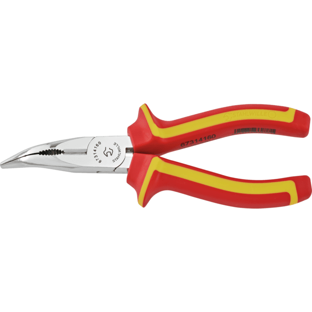 Stahlwille 67314160 - Alicates de punta fina VDE 45° cromados L160 mm - Ferrotecnia