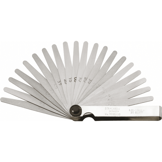 Stahlwille 74240002 - Calibres de espesores de precisión 20 hojas 0,05 - 1 mm - Ferrotecnia