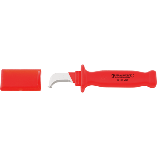 Stahlwille 77020701 - Cuchillo para cables VDE con hoja en forma de gancho L.40 mm - Ferrotecnia