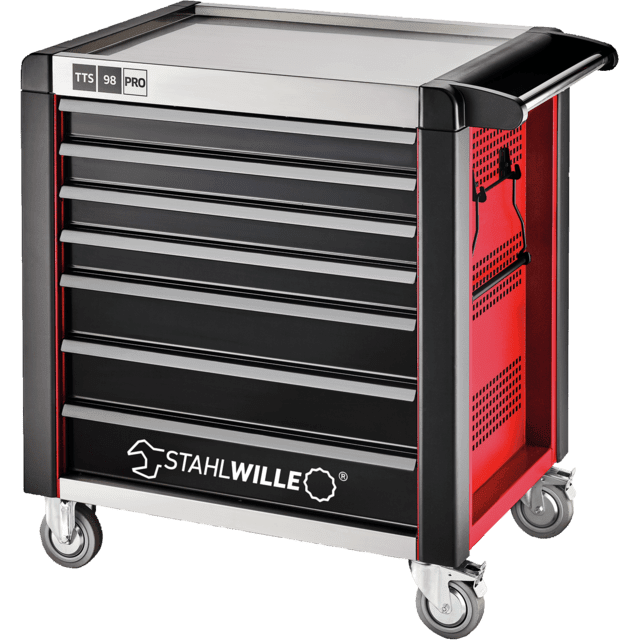 Stahlwille 81200171 - Carro portaherramientas rojo, 7 cajones - Ferrotecnia