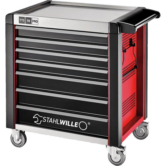 Stahlwille 81200171 - Carro portaherramientas rojo, 7 cajones - Ferrotecnia