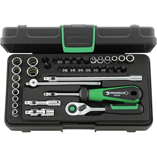 Stahlwille 96010120 - QuickRelease 1/4" 38 Piece Socket Set
