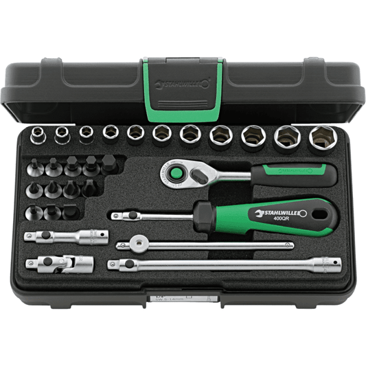 Stahlwille 96011137 - Juego de llaves de vaso QuickRelease 1/4" 29 piezas - Ferrotecnia