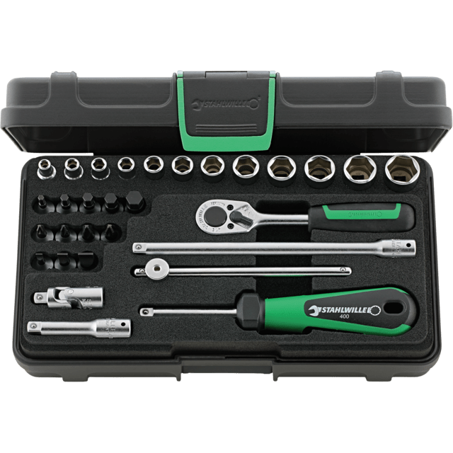 Stahlwille 96011138 - 1/4" 30 Piece Socket Set