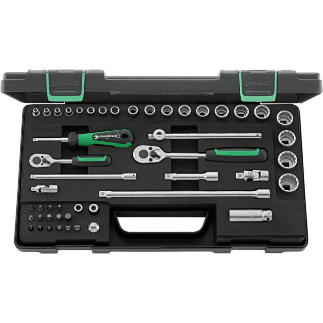 Stahlwille 96012047 - 1/4" 3/8" 48 Piece Socket Set