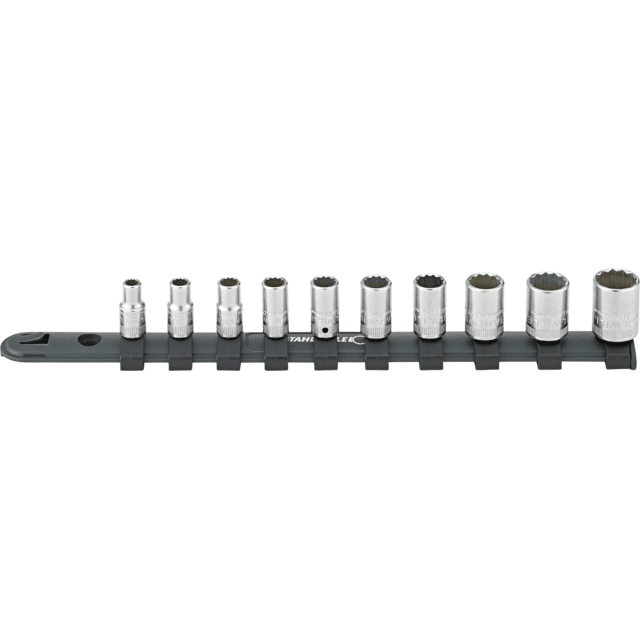 Stahlwille 96015310 - Juego de llaves de vaso 1/4" con carril 10 uds. - Ferrotecnia