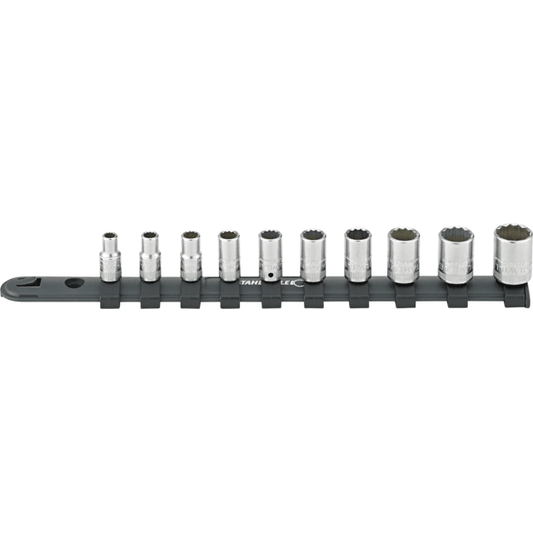 Stahlwille 96015310 - Juego de llaves de vaso 1/4" con carril 10 uds. - Ferrotecnia