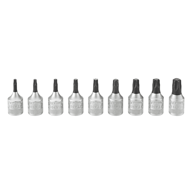 Stahlwille 96017709 - Juego de llaves de vaso para destornillador 1/4" 9 piezas - Ferrotecnia