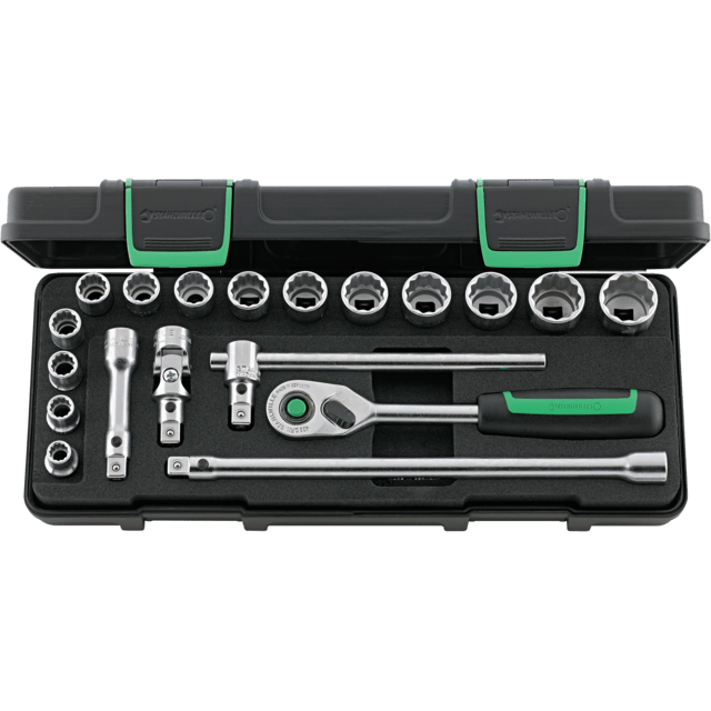 Stahlwille 96021180 - QuickRelease 3/8" 19 Piece Socket Set