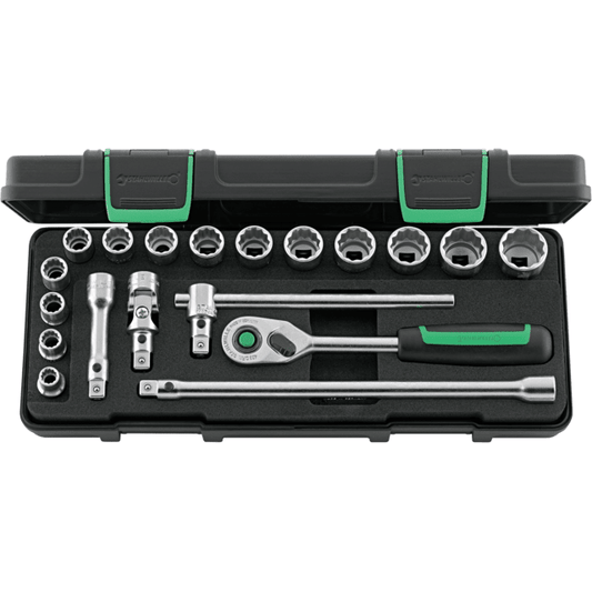 Stahlwille 96021180 - Juego de llaves de vaso QuickRelease 3/8" 19 piezas - Ferrotecnia