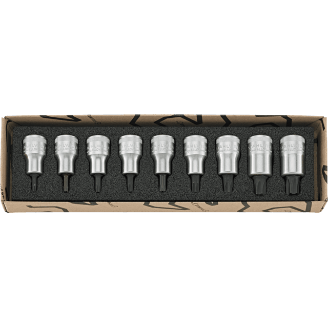 Stahlwille 96031004 - Juego de llaves de vaso para destornillador 1/2" 9 piezas - Ferrotecnia