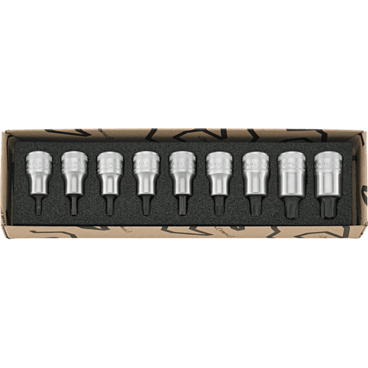 Stahlwille 96031004 - Juego de llaves de vaso para destornillador 1/2" 9 piezas - Ferrotecnia